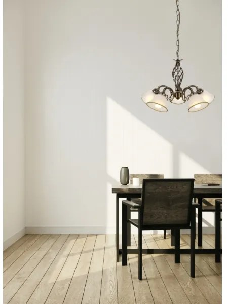 Lustră pe lanț Globo 60208-5 ODIN 5xE27/60W/230V