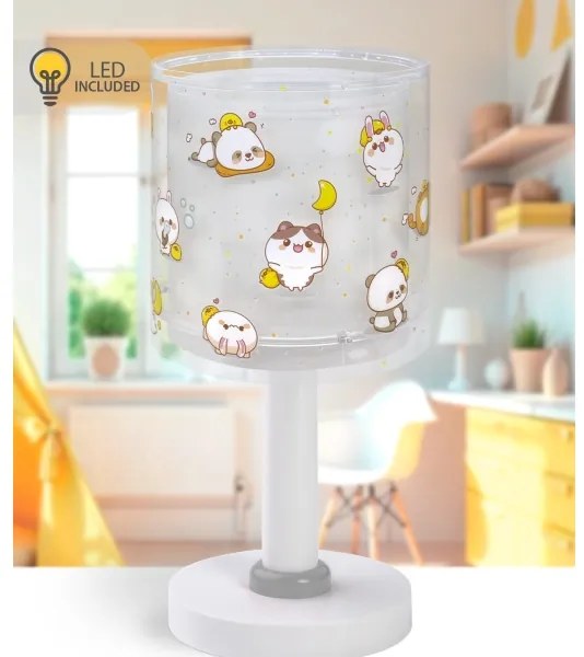 Dalber 41761E - Lampă LED pentru copii KAWAII FRIENDS 1xG4/4W/230V gri