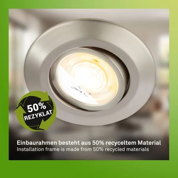 Briloner 7587032 - Set de 3 plafoniere LED pentru baie KLIRA, 4,9 W, 230 V, IP23, crom