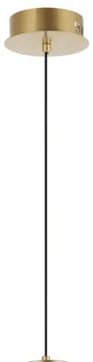 Lustră LED ZING pe cablu, 19W, 230V, auriu