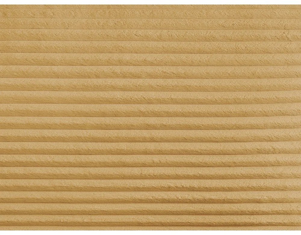 Pat matrimonial galben tapițat cu spațiu de depozitare cu somieră 180x200 cm Jade – Bobochic Paris