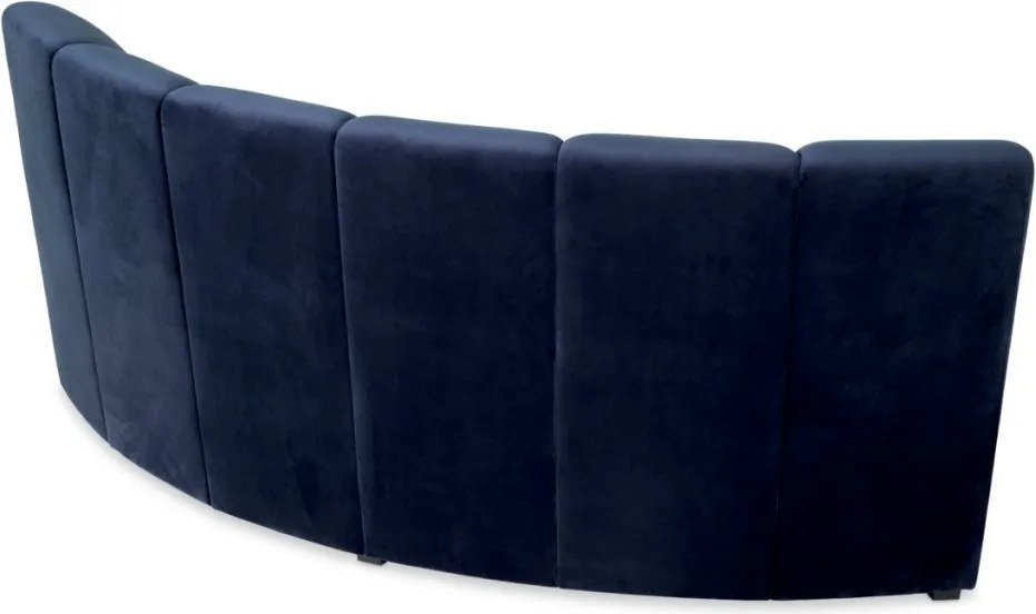 Modul canapea design LUX Lando corner, Catifea albastra