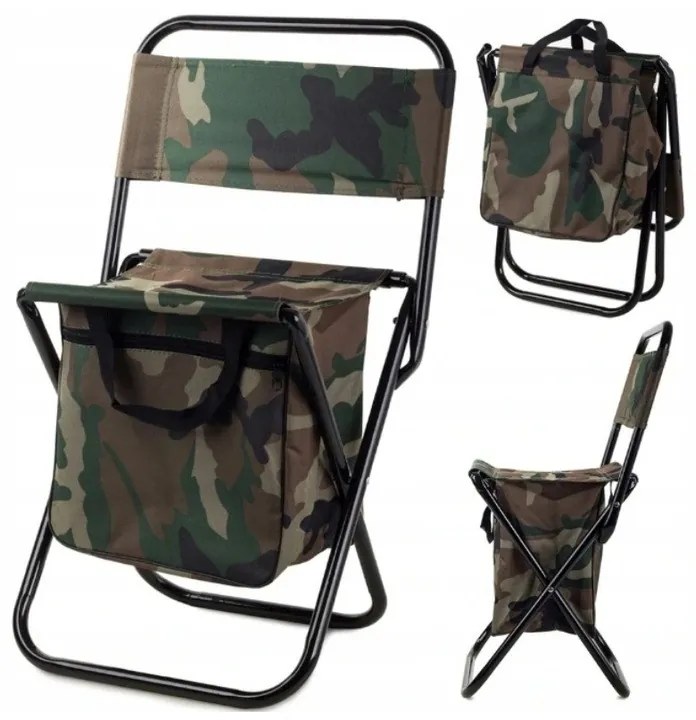 Scaun de camping pliabil MORO, maro-verde