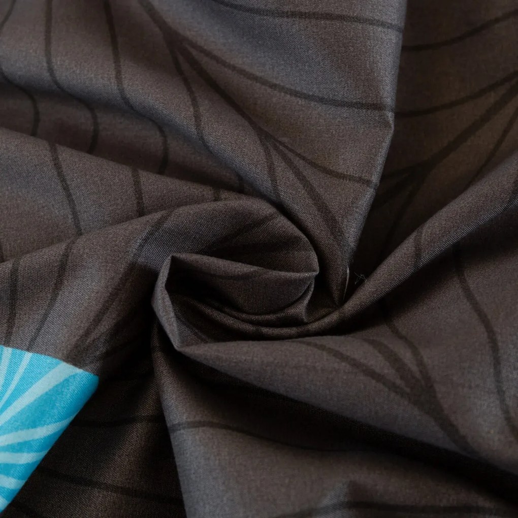 Lenjerie de pat din microfibra ORBITA gri inchis Dimensiune lenjerie de pat: 2 buc 70 x 80 cm | 160 x 200 cm