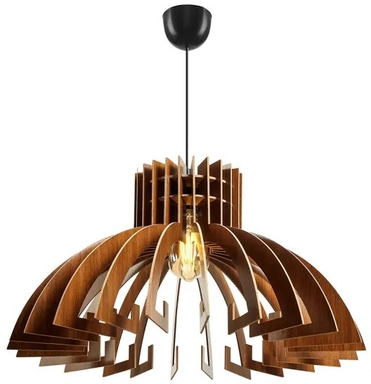 Lustră pe cablu 1xE27/60W/230V maro d. 39 cm