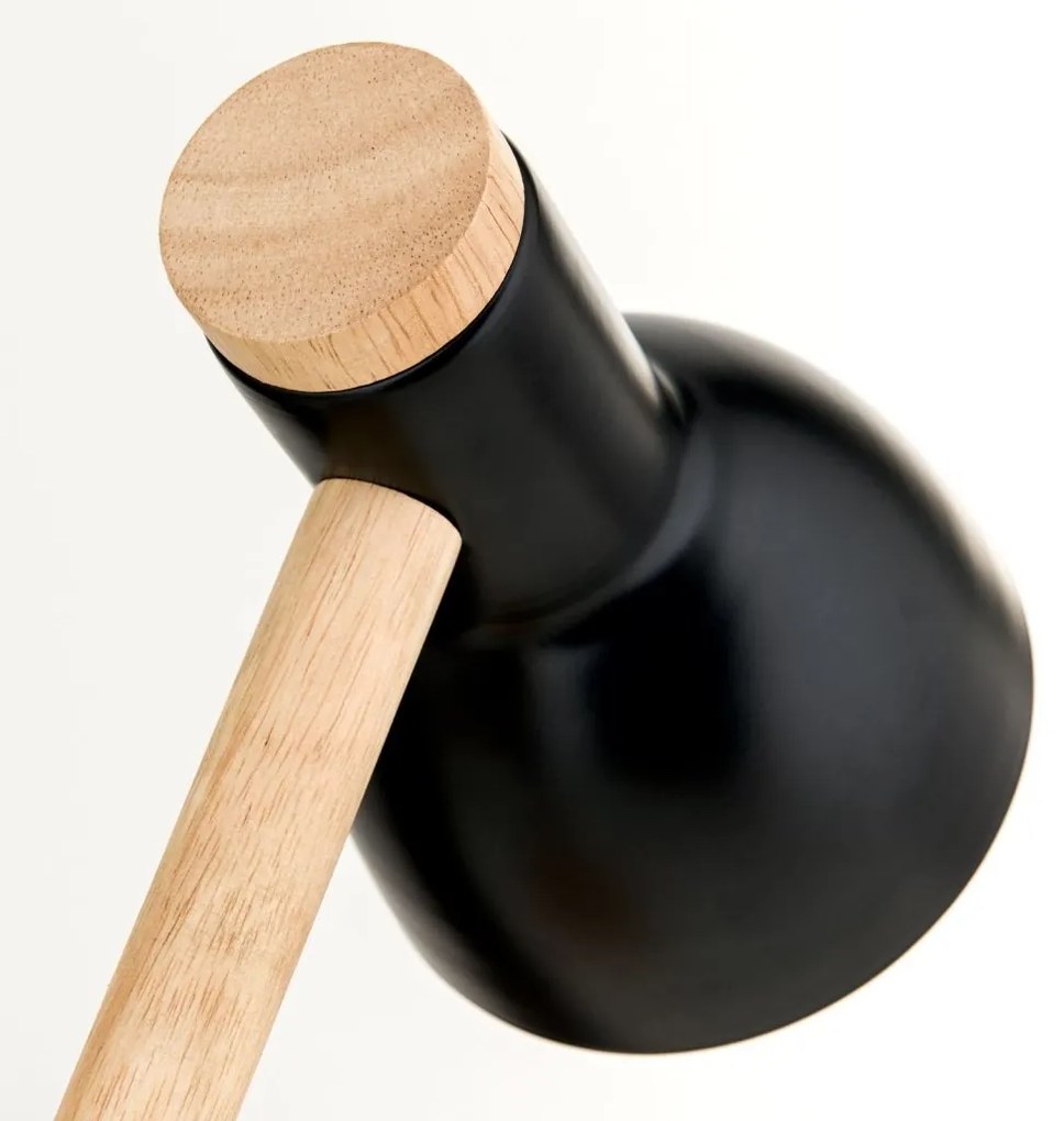 Veioza/Lampa de birou reglabila ANIKA lemn/negru