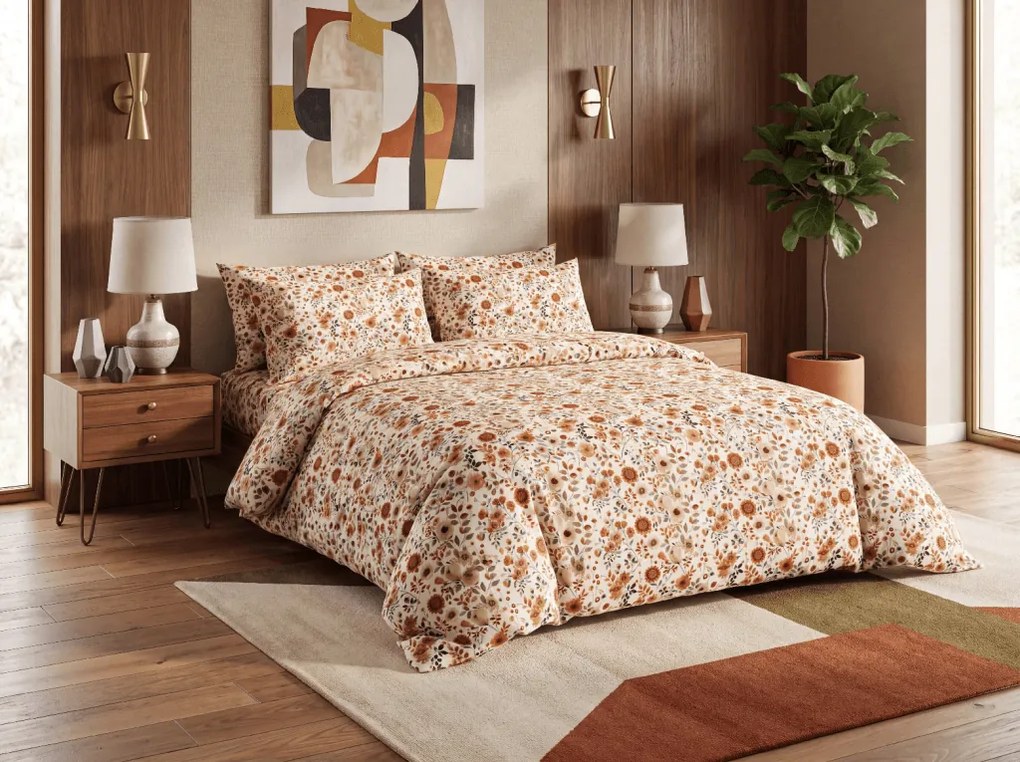 Lenjerie de pat din polibumbac AMBERIS POLY colorata Dimensiune lenjerie de pat: 2 buc 70 x 90 cm | 200 x 220 cm