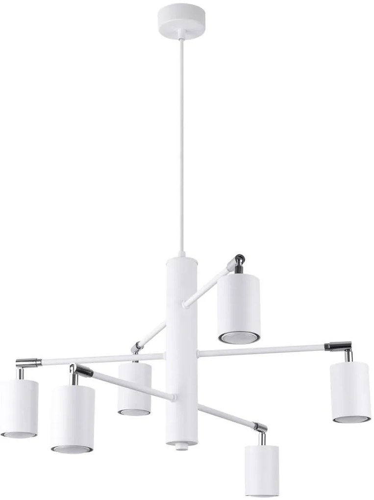 Sollux Lighting Lemmi lampă suspendată 6x10 W alb SL.1206