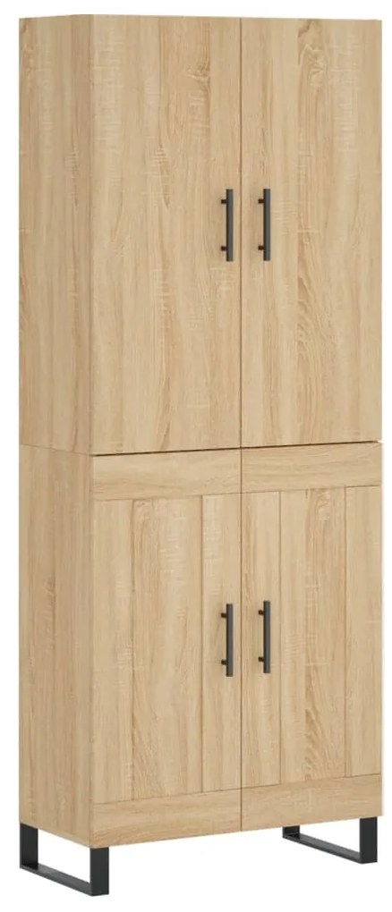 3195814 vidaXL Dulap înalt, stejar sonoma, 69,5x34x180 cm, lemn compozit
