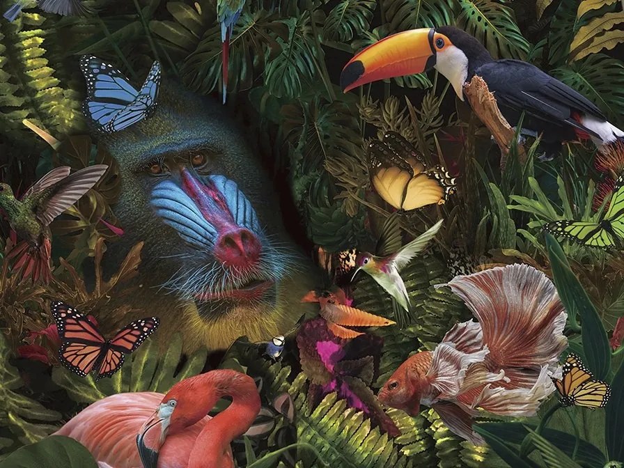 Tablou de perete decorativ Selvatica, 100x100cm