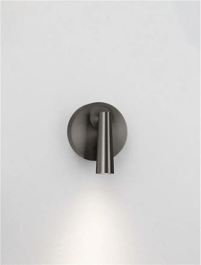 Aplica cu Spot LED directionabil stil minimalist TICO nickel, NVL-9695149
