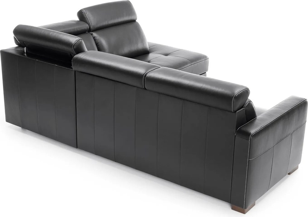 Colțar lemn masiv Ergo 260×89–101×209 cm - Stânga