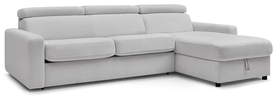 Colțar gri deschis extensibil (cu colț variabil) Monaco – Bobochic Paris