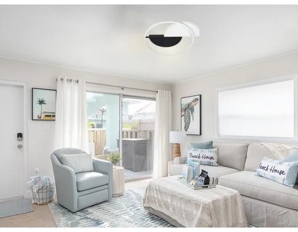 Plafonieră LED dimabilă LED/70W/230V 3000-6500K alb/negru + telecomandă