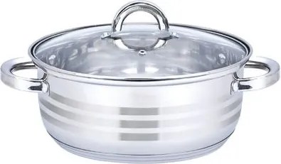 Oala cu capac Floria ZLN4106, Inox, 24 x 9 cm, 4 L
