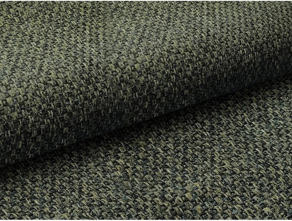 Pat matrimonial verde tapițat cu spațiu de depozitare cu somieră 160x200 cm Mano – Makamii