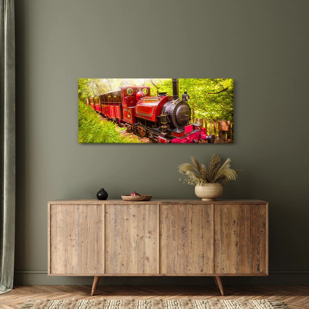 Tablou - Tren cu aburi (120x50 cm)