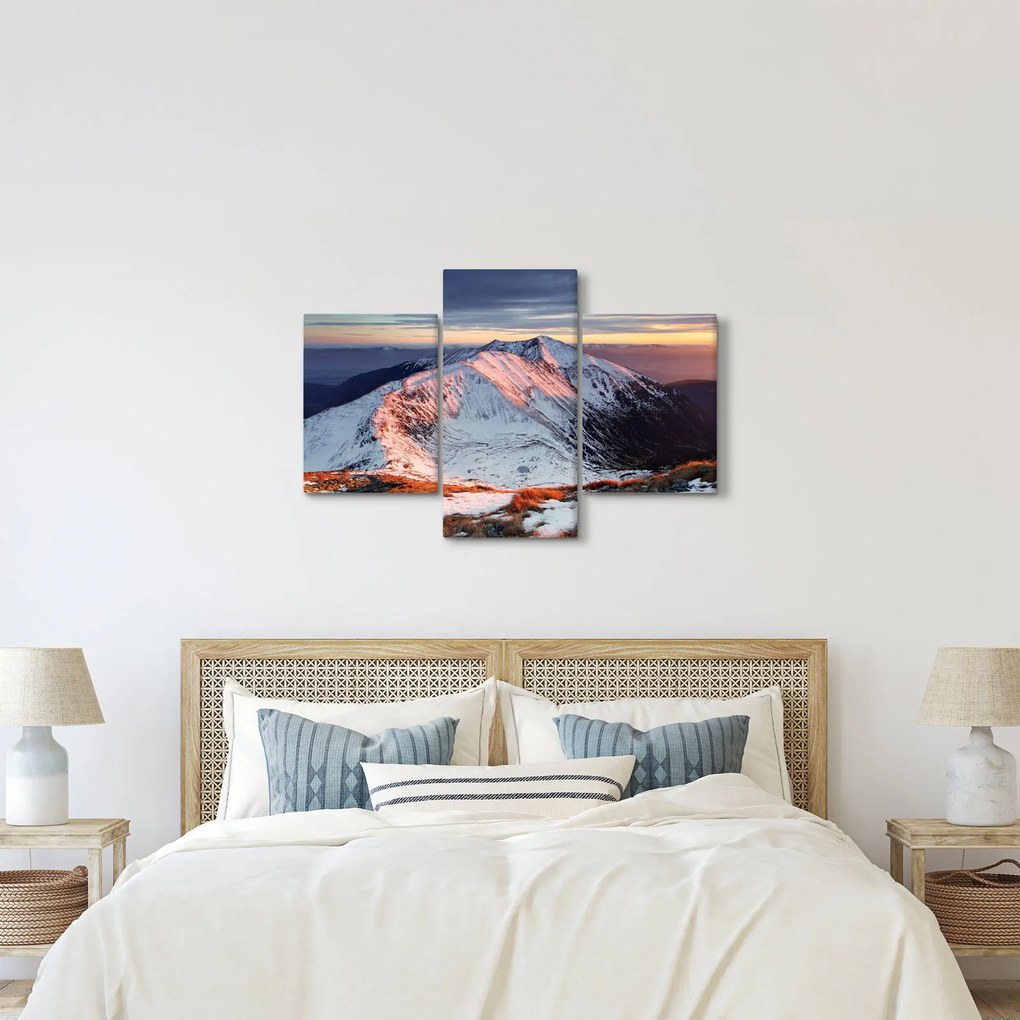 Tablou - Panoramă montană de iarnă II. (90x60 cm)