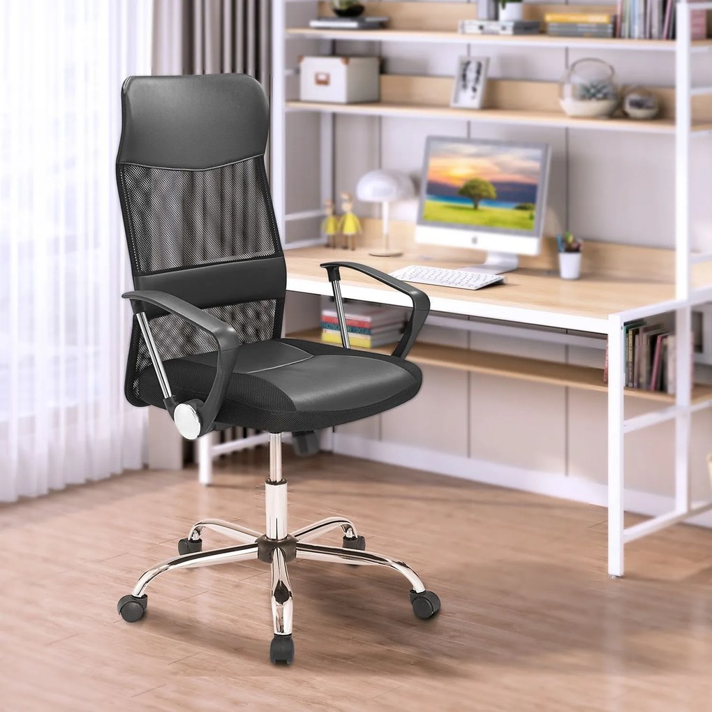 Jusky Scaun de birou Austin - negru