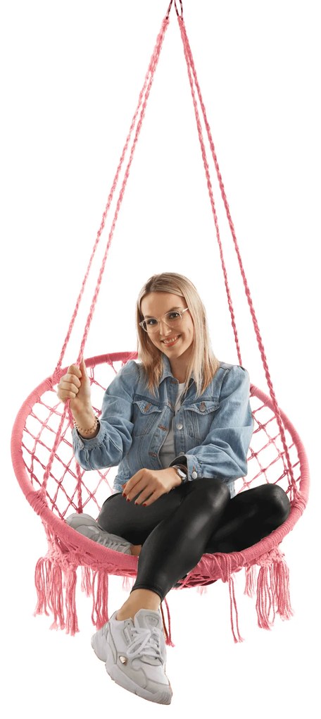 Scaun suspendabil, roz, AMADO 2 NEW