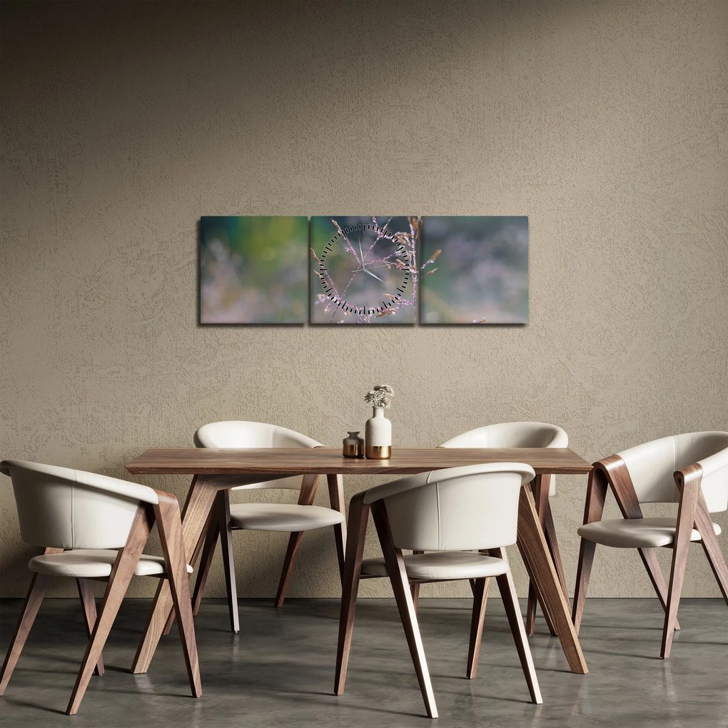 Tablou - Detaliu timp (cu ceas) (90x30 cm)