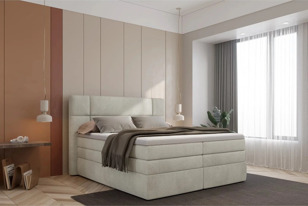 Pat boxspring PALACE 180x200, personalizabil materiale gama Oferta Ava