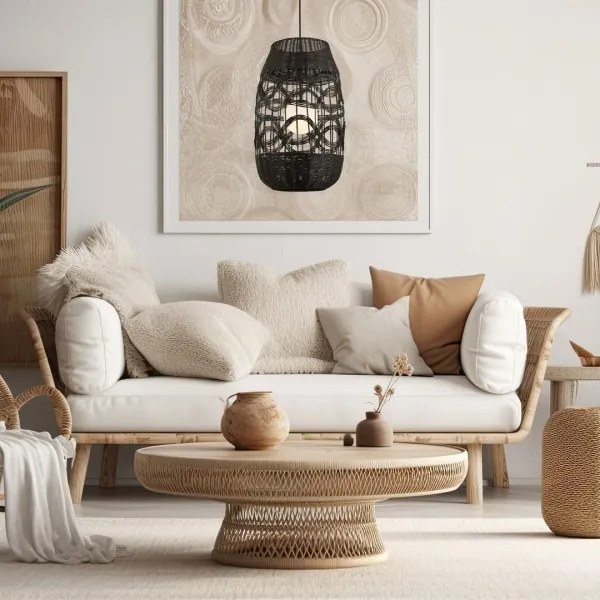 Lustră pe cablu ARONA 1xG9/9W/230V d. 40 cm negru