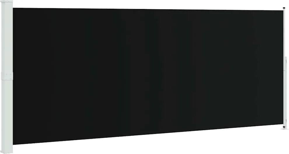 vidaXL Copertină laterală retractabilă de terasă, negru, 200 x 500 cm