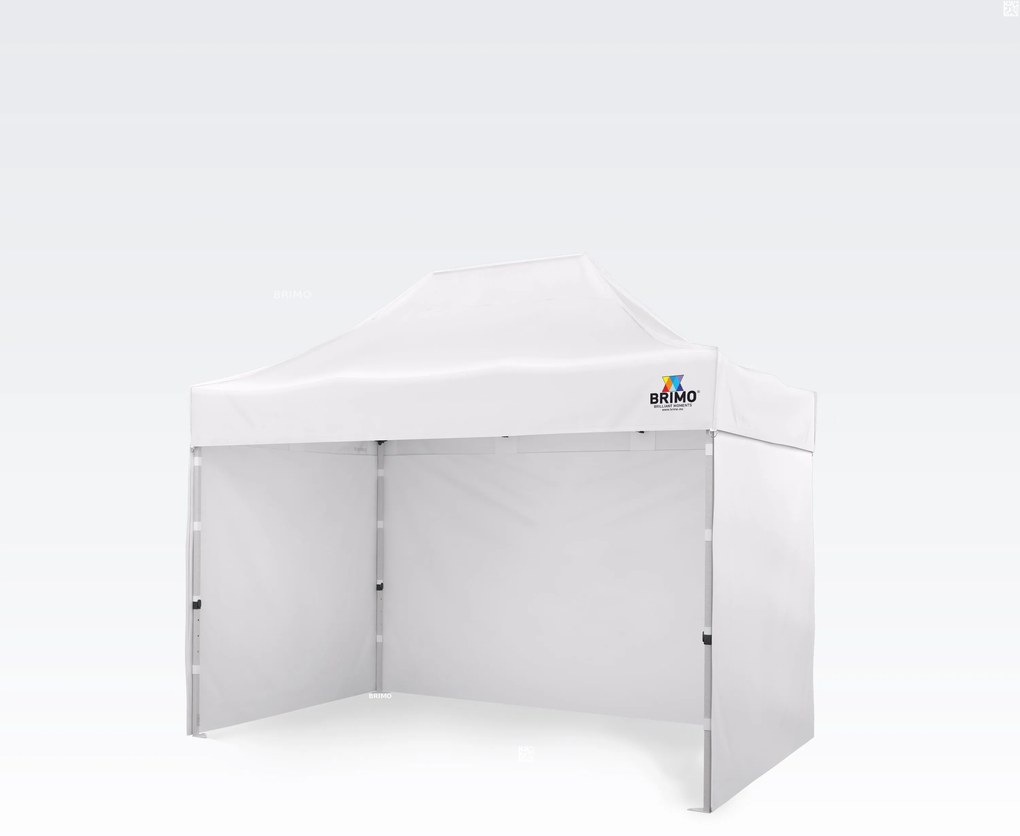 Stan de Vânzare 2 x 3 m SUPER Oțel | Montaj în 2 minute | BRIMO - cu 3 pereți - Alb