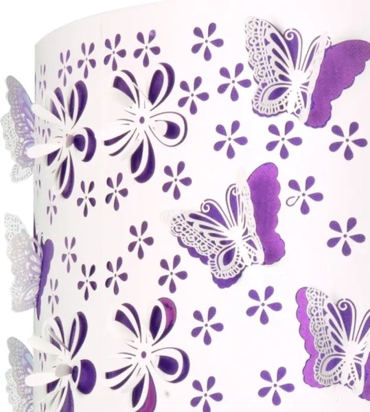 Lustră pe cablu ONLI TITILLA 1xE27/22W/230V mov/alb