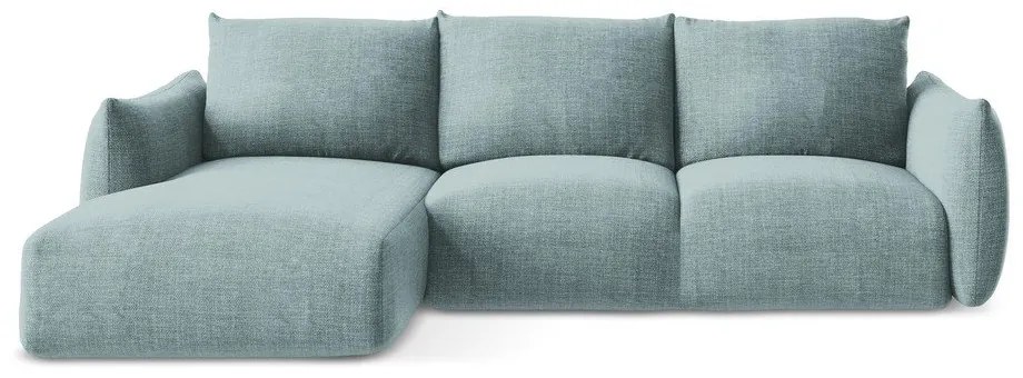 Colțar albastru extensibil (cu colț pe partea stângă/cu șezlong) Leila – Makamii