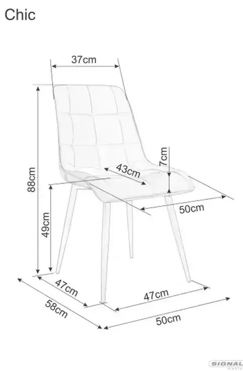 Scaun Chic bej deschis/casmir Brego22