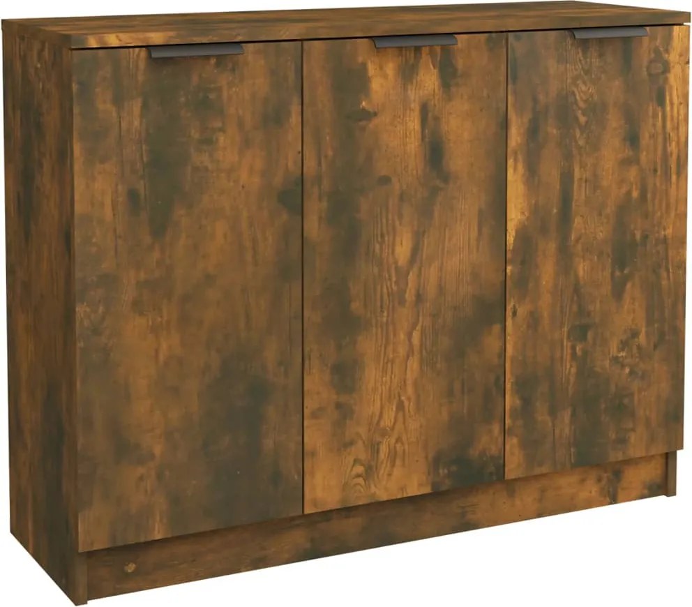 vidaXL Servantă, stejar fumuriu, 90,5x30x70 cm, lemn prelucrat