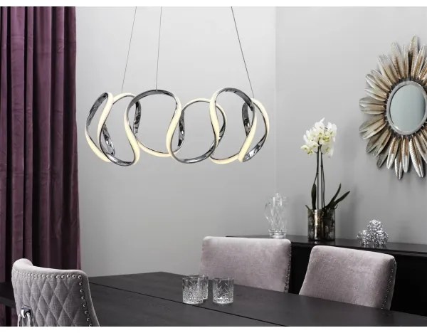 Cottex T5555LK - Lustru LED WAVE suspendat pe cablu LED/40W/230V