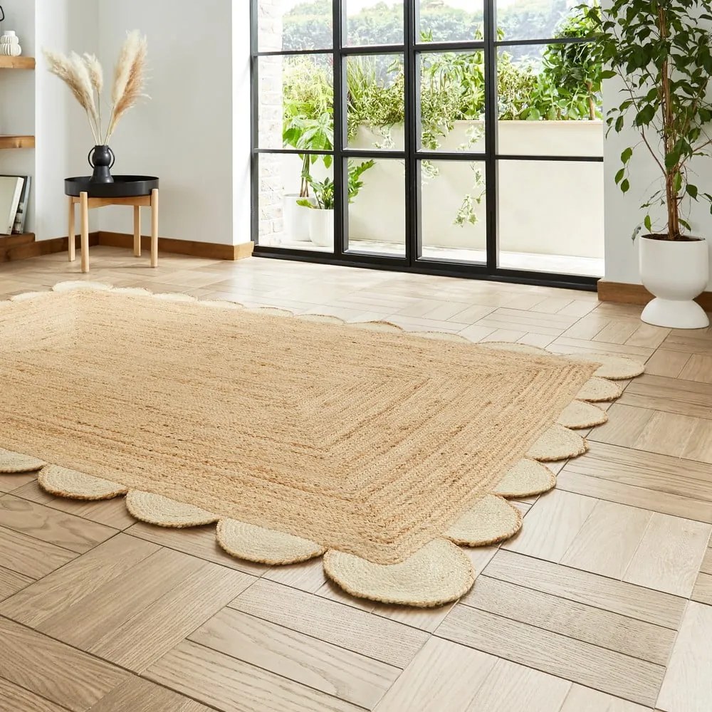 Covor în culoare naturală din iută 120x170 cm Savannah Jute – Think Rugs