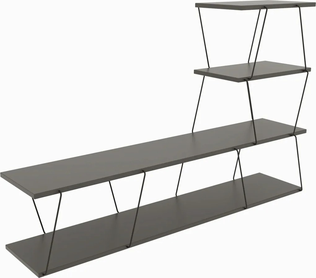 Comoda TV, Hanah Home, Ilgaz, 150x93x30 cm, Antracit