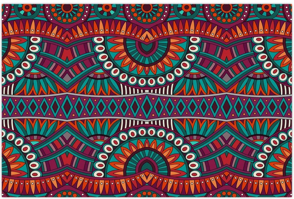 Tablou cu bastracție ornamentală (90x60 cm)