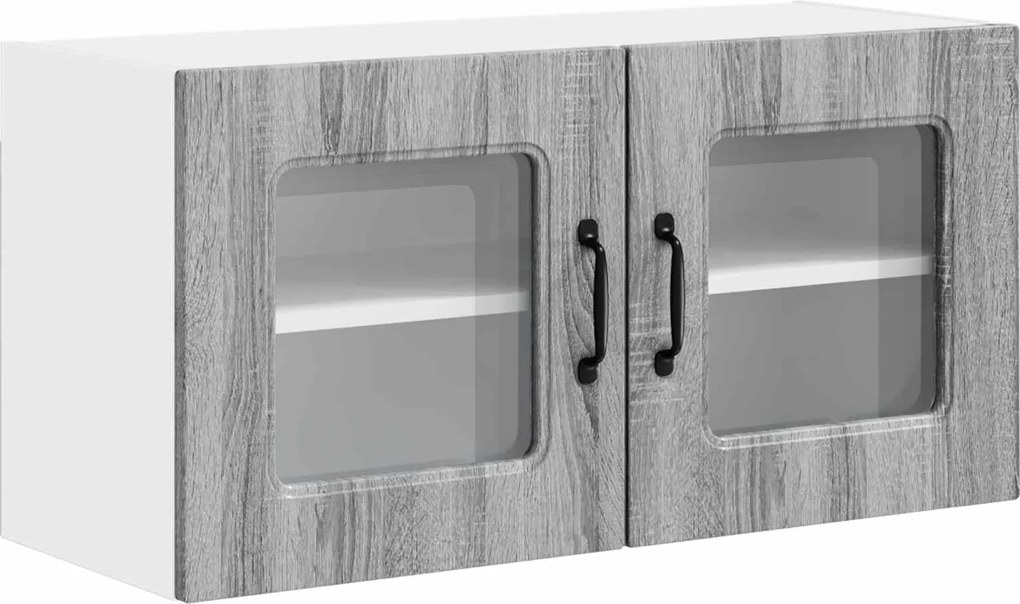 vidaXL Dulap de bucătărie Kalmar Gri Sonoma 80 x 31 x 40 cm