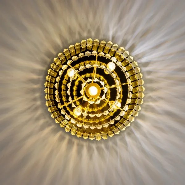 Brilagi - Plafonieră LED cu cristale MOZART 5xE14/40W/230V aurie