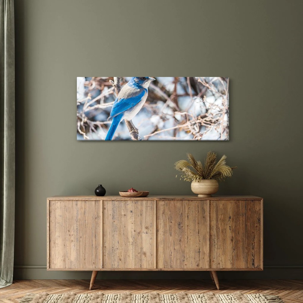 Tablou - Pasare de iarnă (120x50 cm)