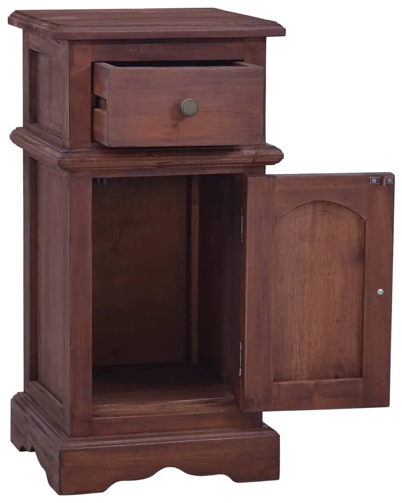 Noptiera, maro clasic, lemn masiv de mahon 1, Maro inchis