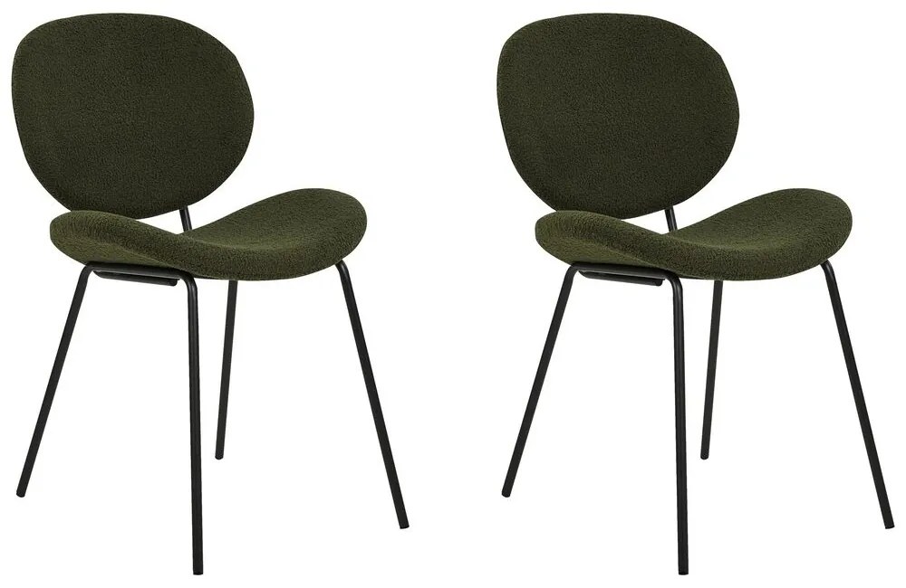 Set 2 buc scaune de sufragerie Luaza (verde). 1081044