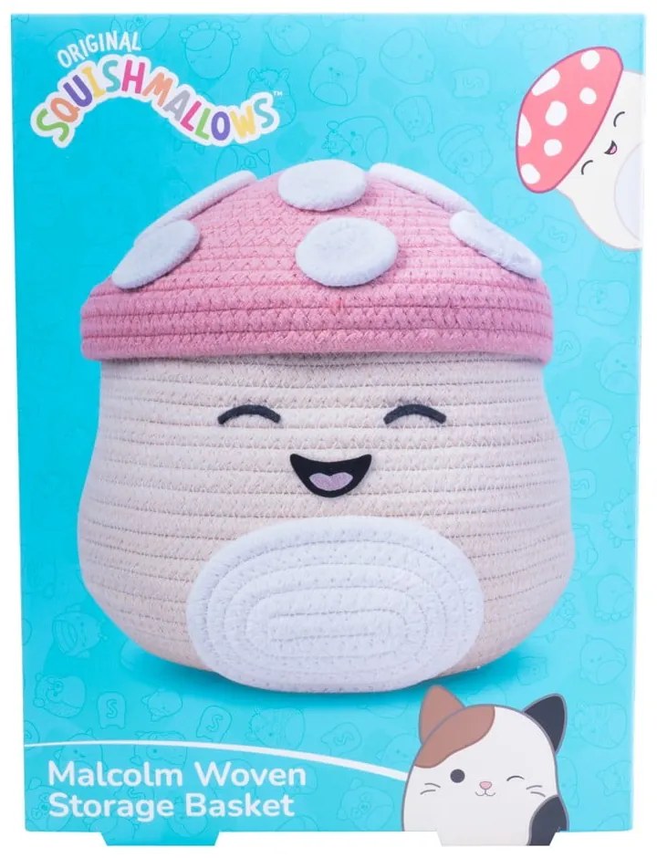 Coș de jucării pentru copii bej din material textil ø 23x22 cm Fizz Malcolm – SQUISHMALLOWS
