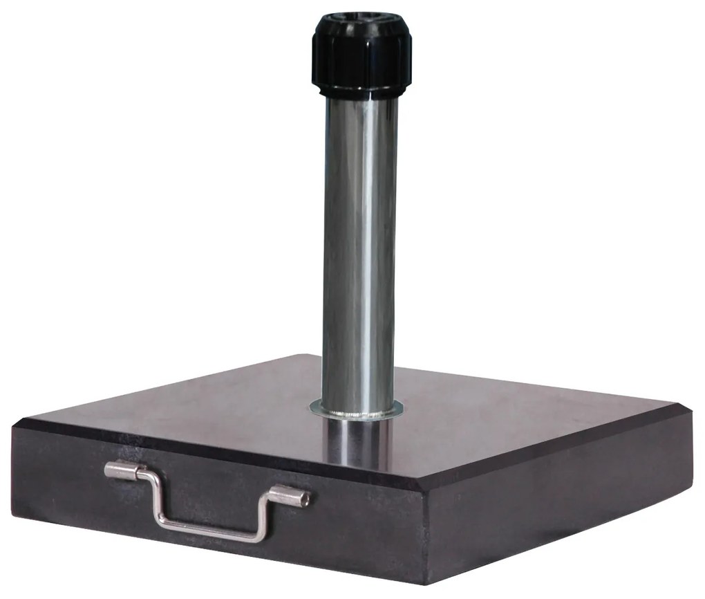 Suport granit Platinum Rome pentru umbrela terasa negru, 30 kg
