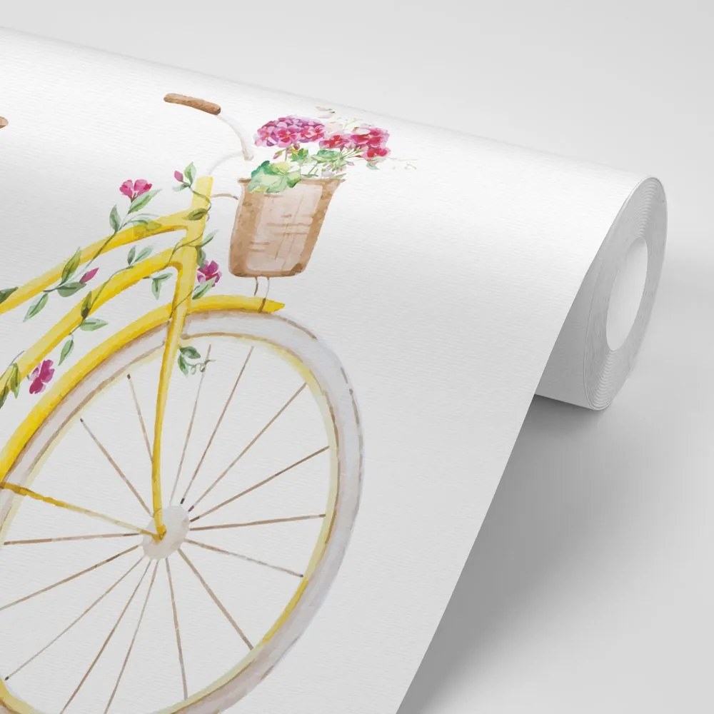 Tapet autoadeziv ilustrația bicicletei retro