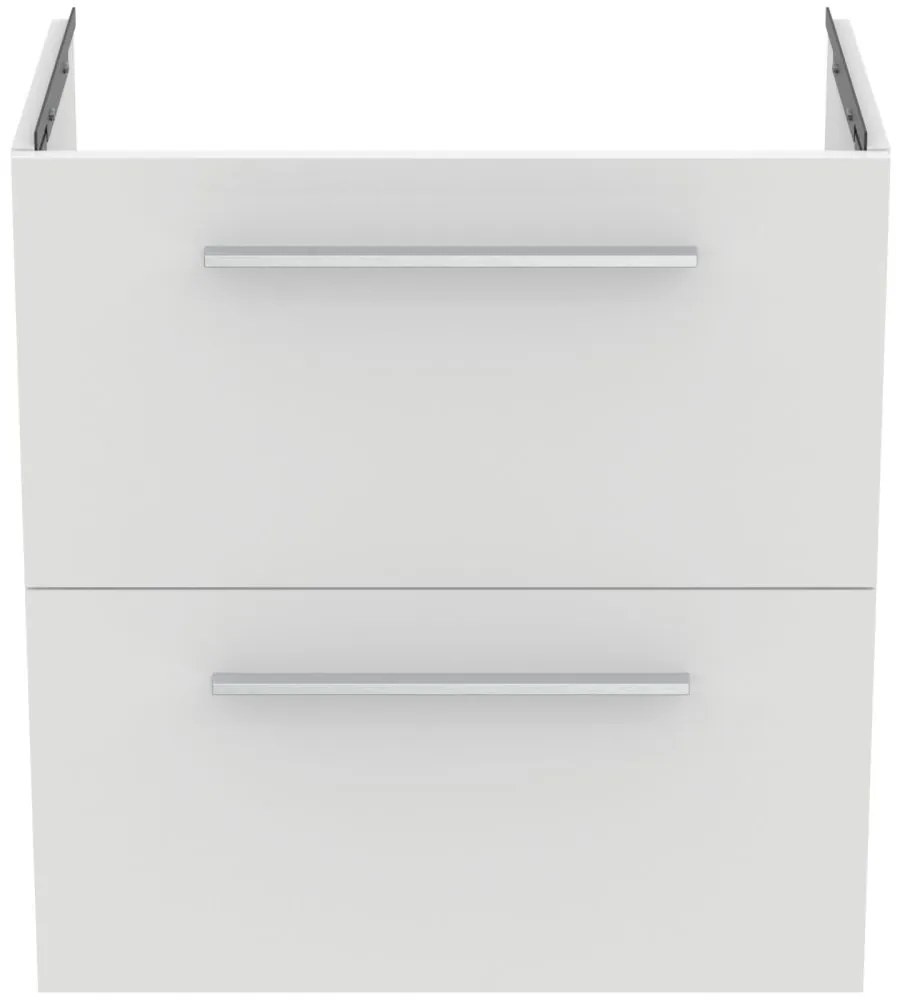 Dulap baza lavoar, 60x38x63 cm, 2 sertare, alb mat Alb mat