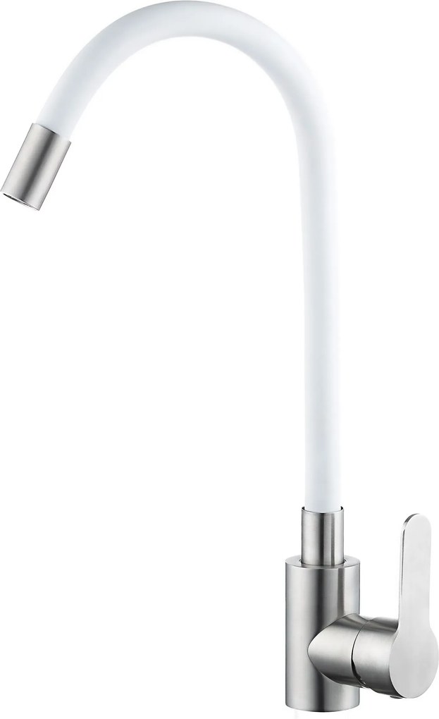 Baterie bucătărie cu pipă flexibilă - 270 oțel inoxidabil Cromat P14A