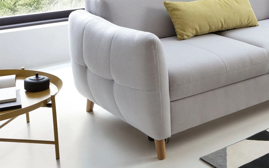 Canapea lemn masiv extensibilă Hugo 226×81/96×99 cm