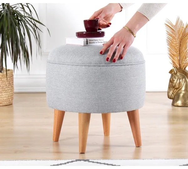 Taburet PIXI, diametru 40 cm, gri