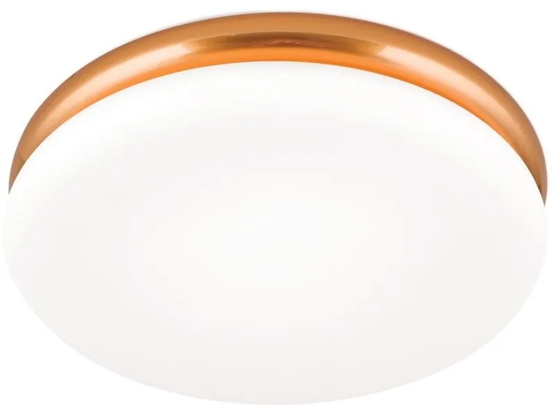 Plafoniera LED design circular JAMES D-32cm cupru/opal